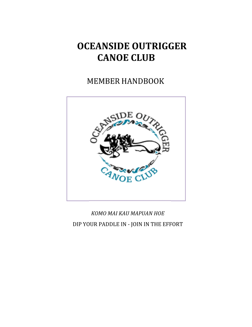 Download OOCC Member Handbook