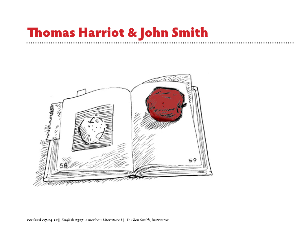 Thomas Harriot & John Smith