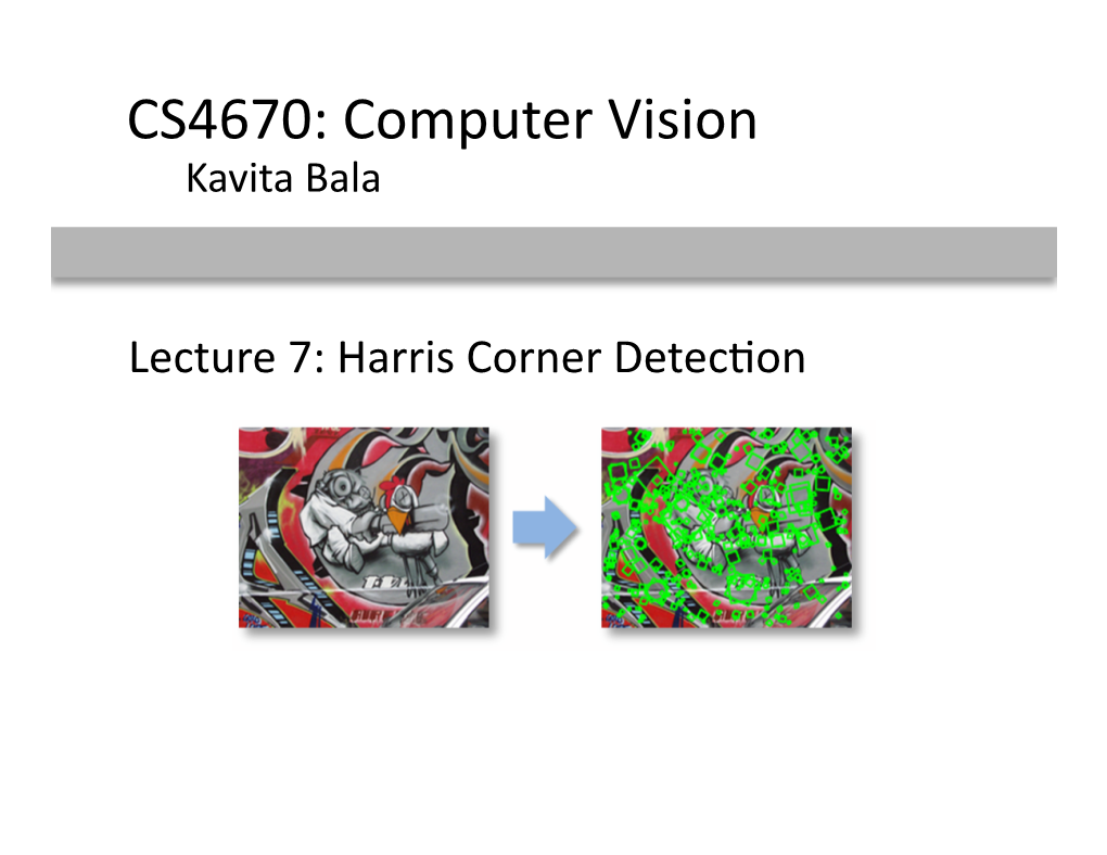 Harris Corner Detection
