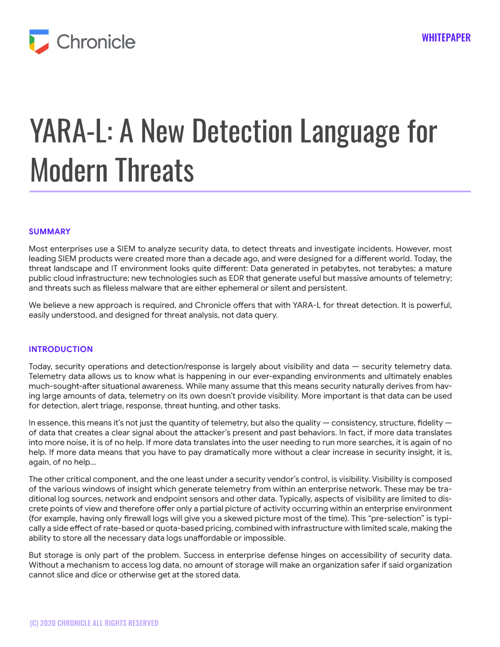 YARA-L: a New Detection Language for Modern Threats