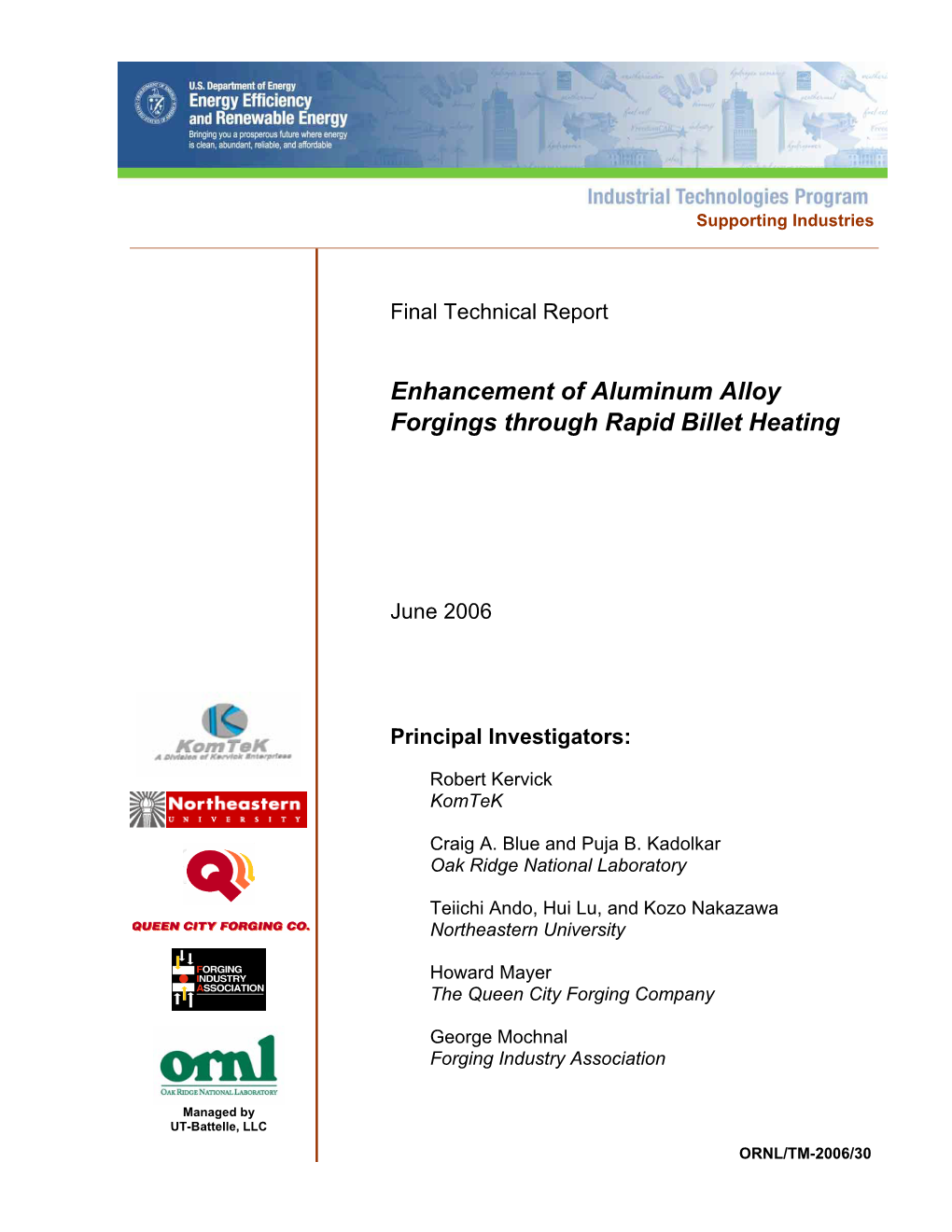 Enhancement of Aluminum Alloy Forgings Through Rapid Billet Heating