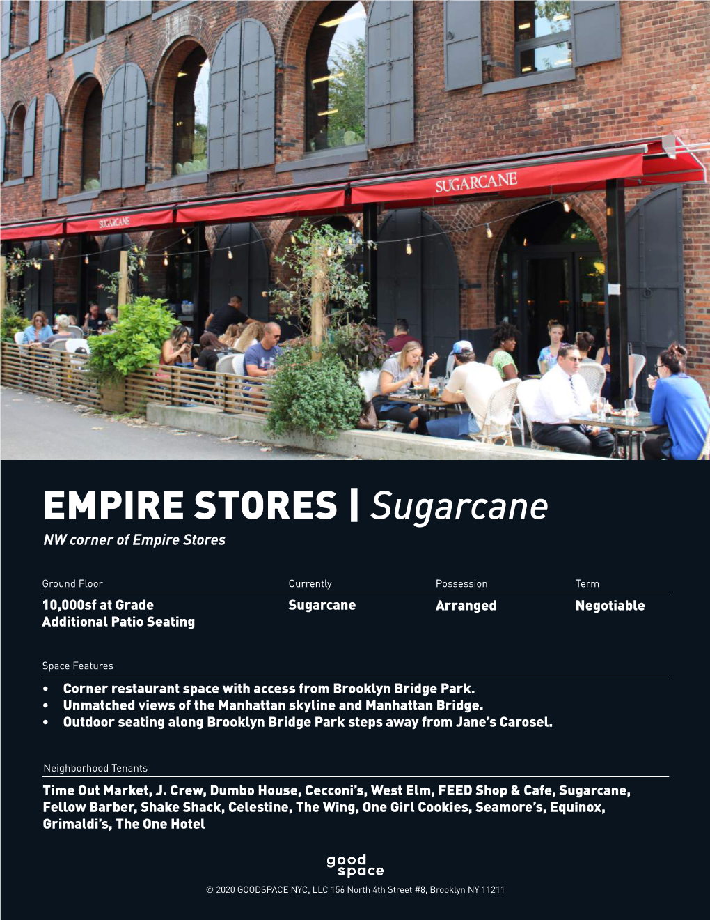 EMPIRE STORES | Sugarcane NW Corner of Empire Stores
