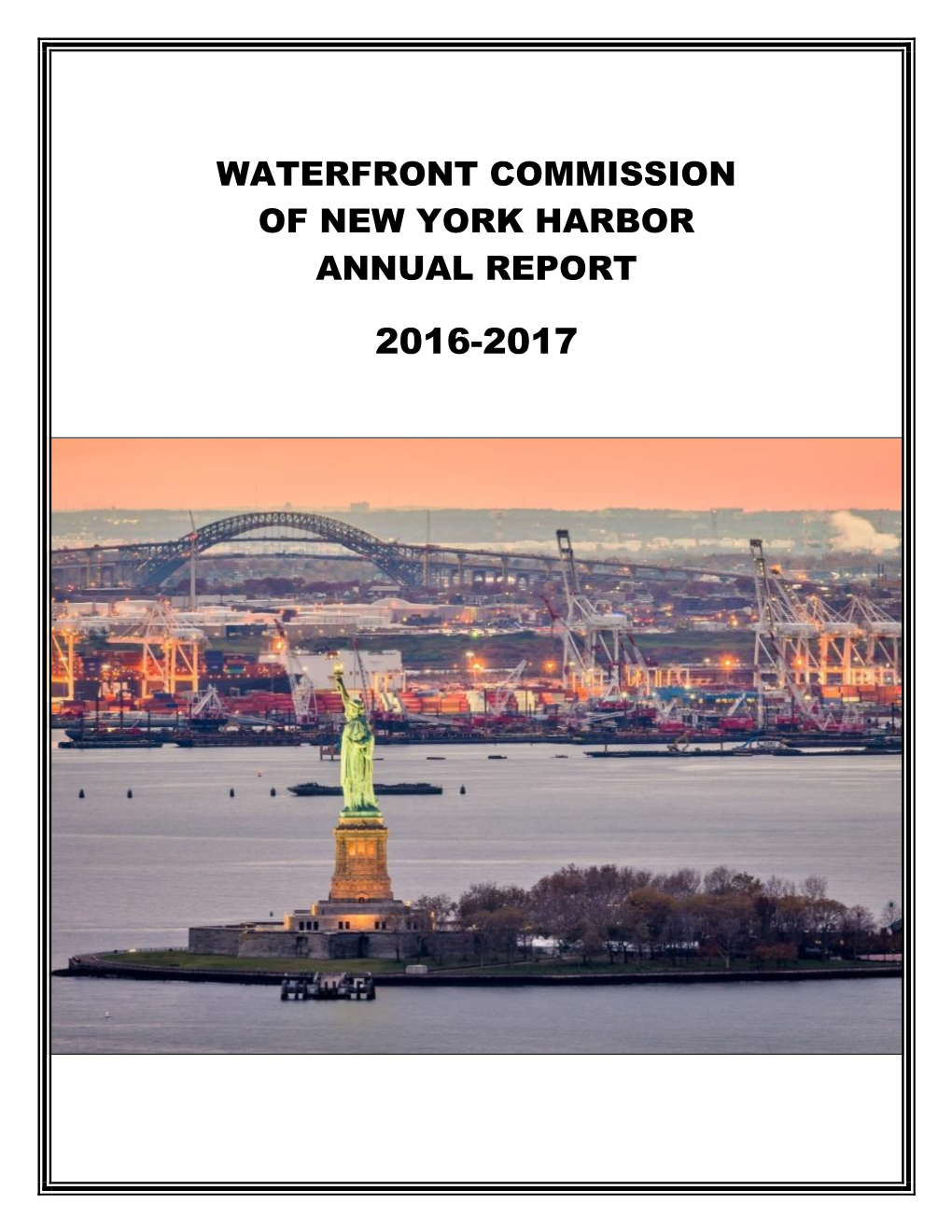 Waterfront Commission of New York Harbor Annual Report