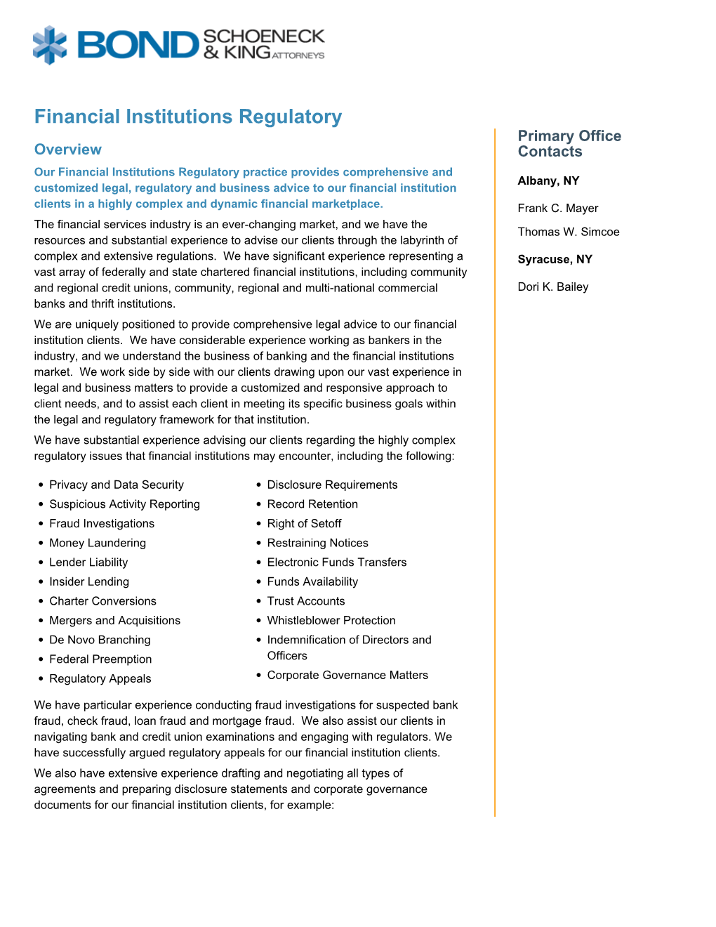 Financial Institutions Regulatory