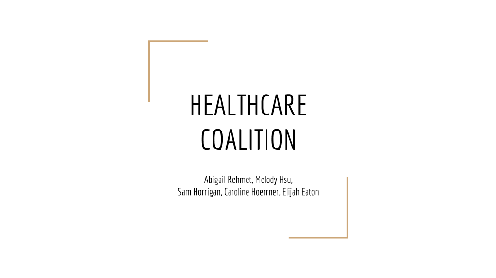 Healthcare Coalition