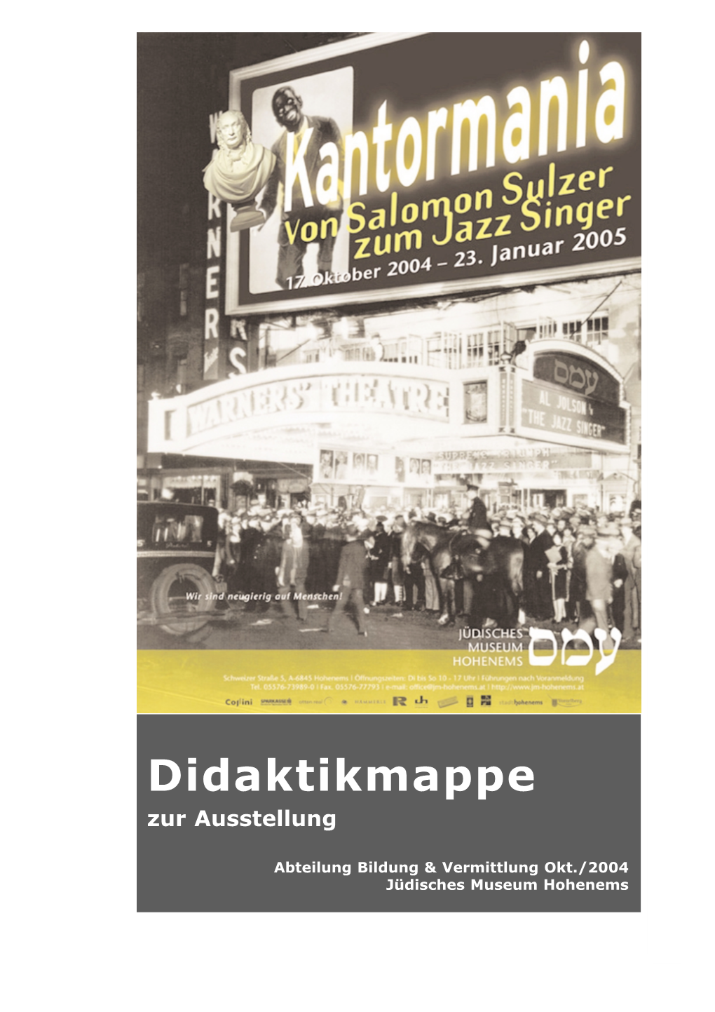 Didaktikmappe Zur Ausstellung