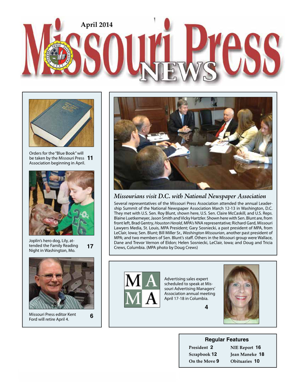 Missourians Visit D.C. with National Newspaper Association April 2014
