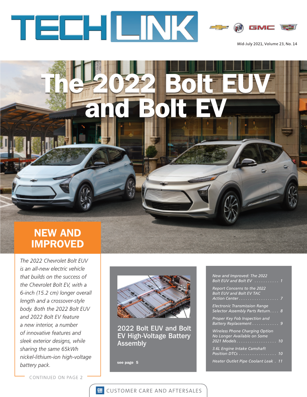 The 2022 Bolt EUV and Bolt EV