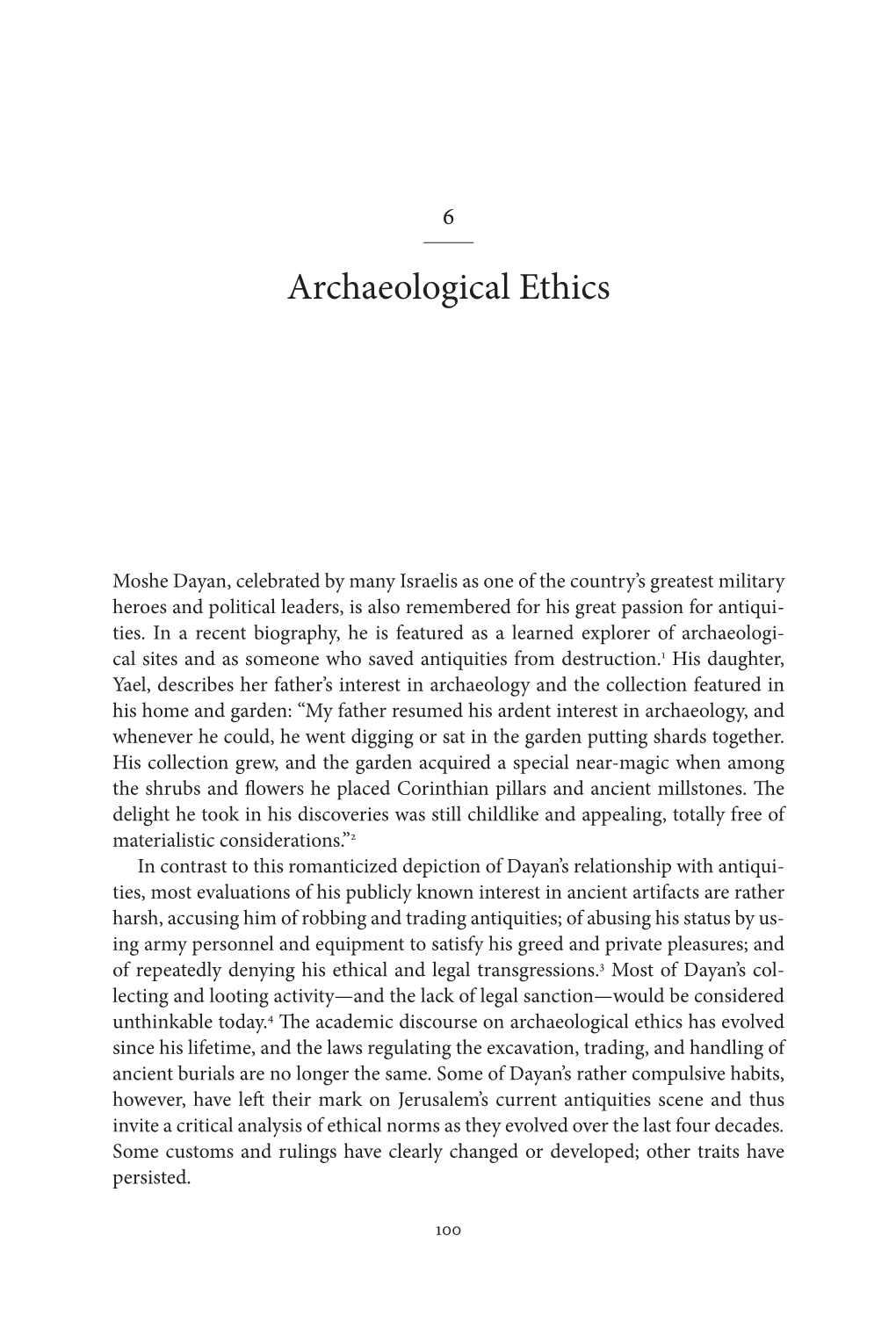 Archaeological Ethics