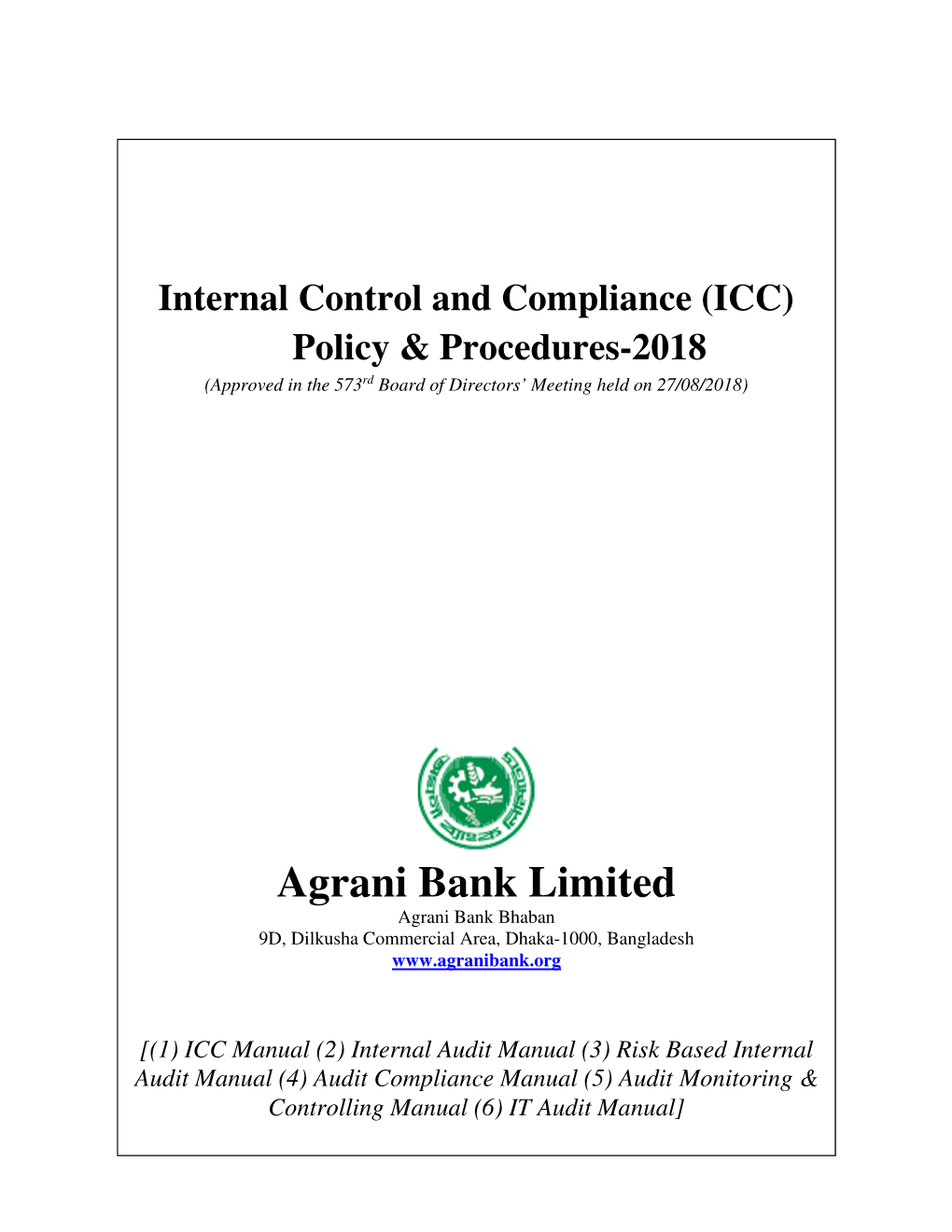 Internal Control & Compliance