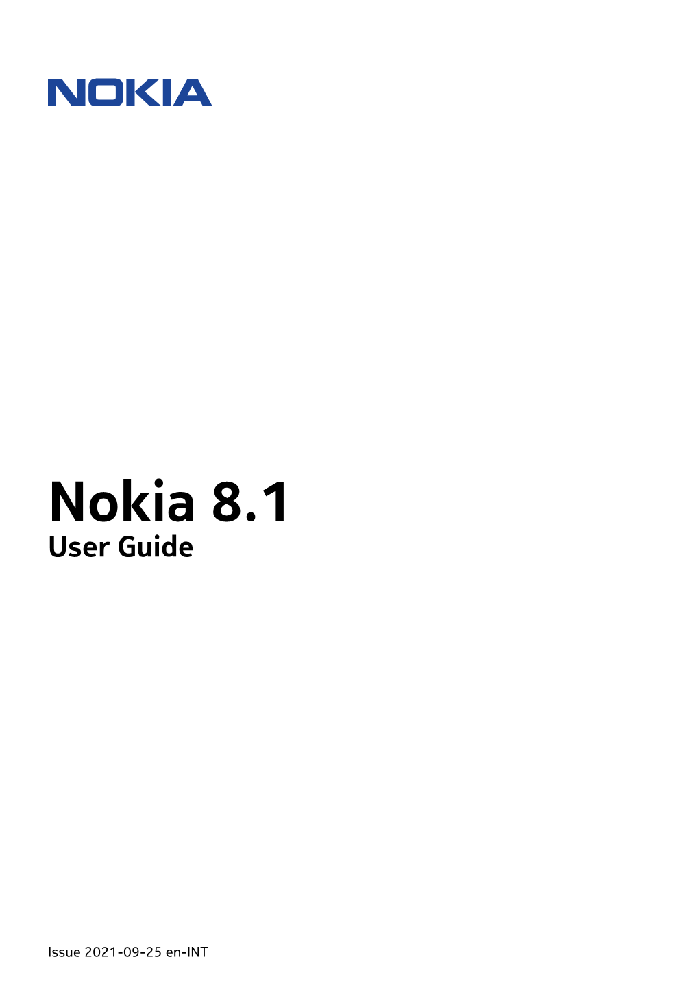 Nokia 8.1 User Guide