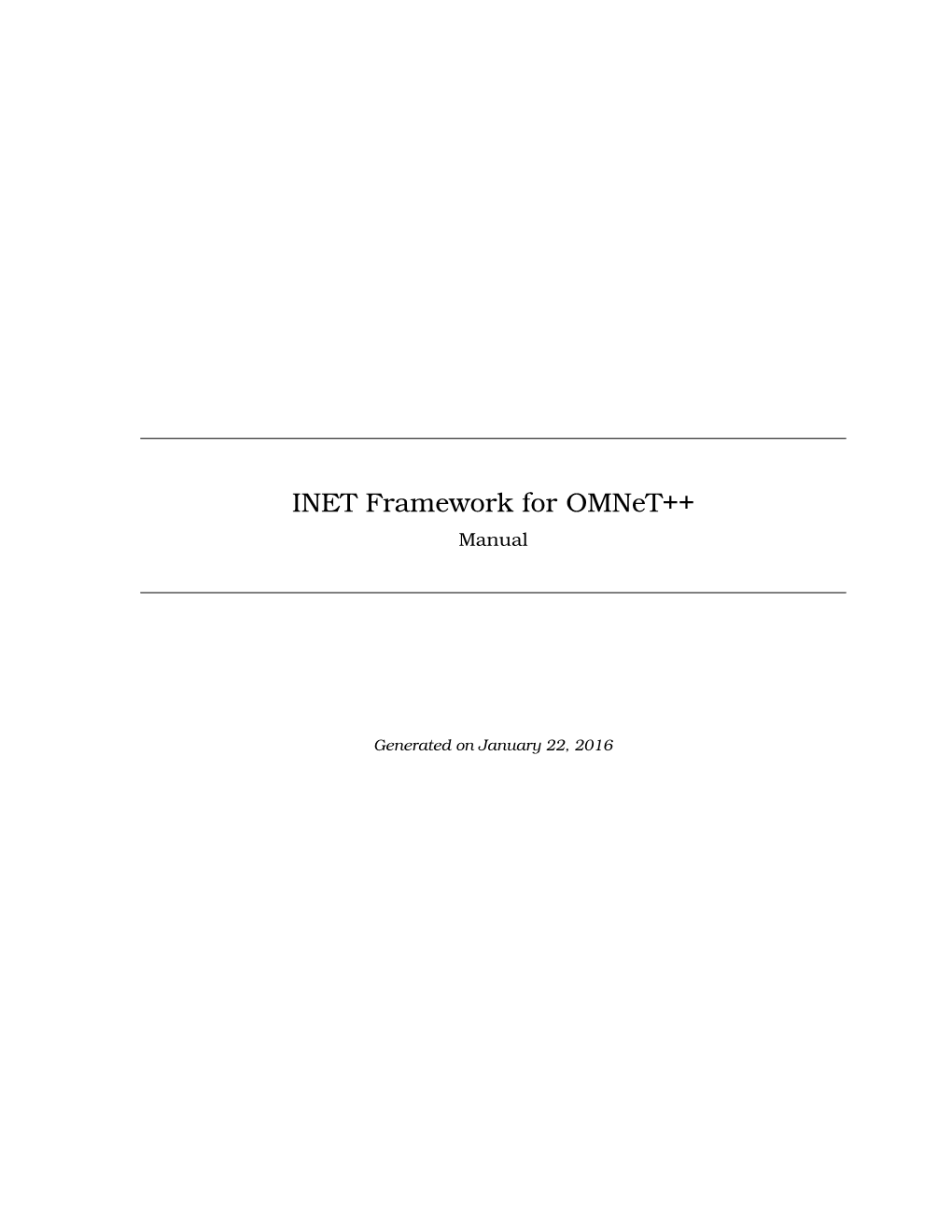 INET Framework Manual –