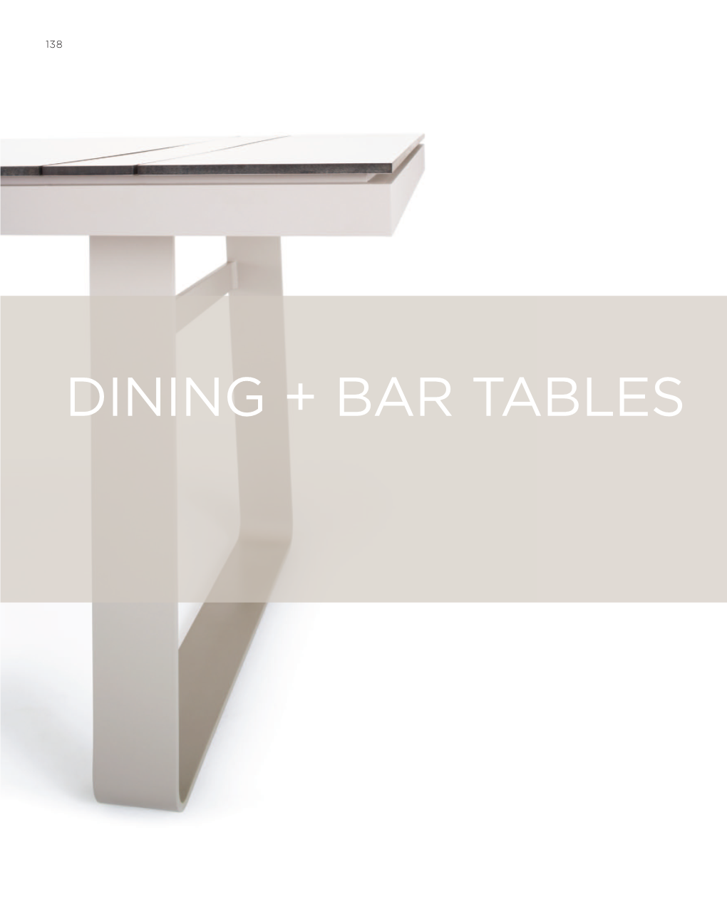Dining + Bar Tables 139