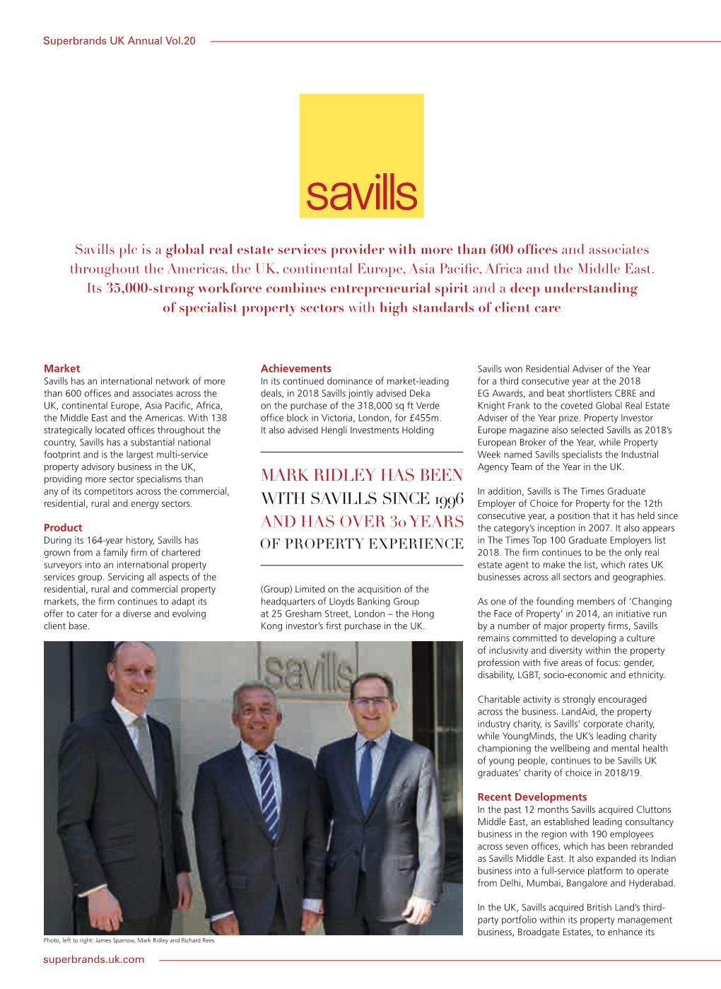 Savills Plc Is a Global Real Estate Services Provider Ith More Than 00