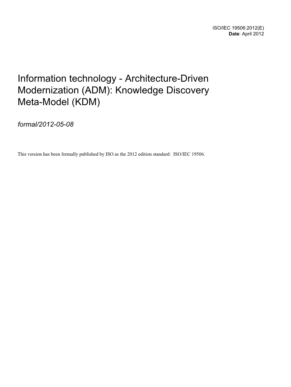 Kdm/Iso/19506/Pdf