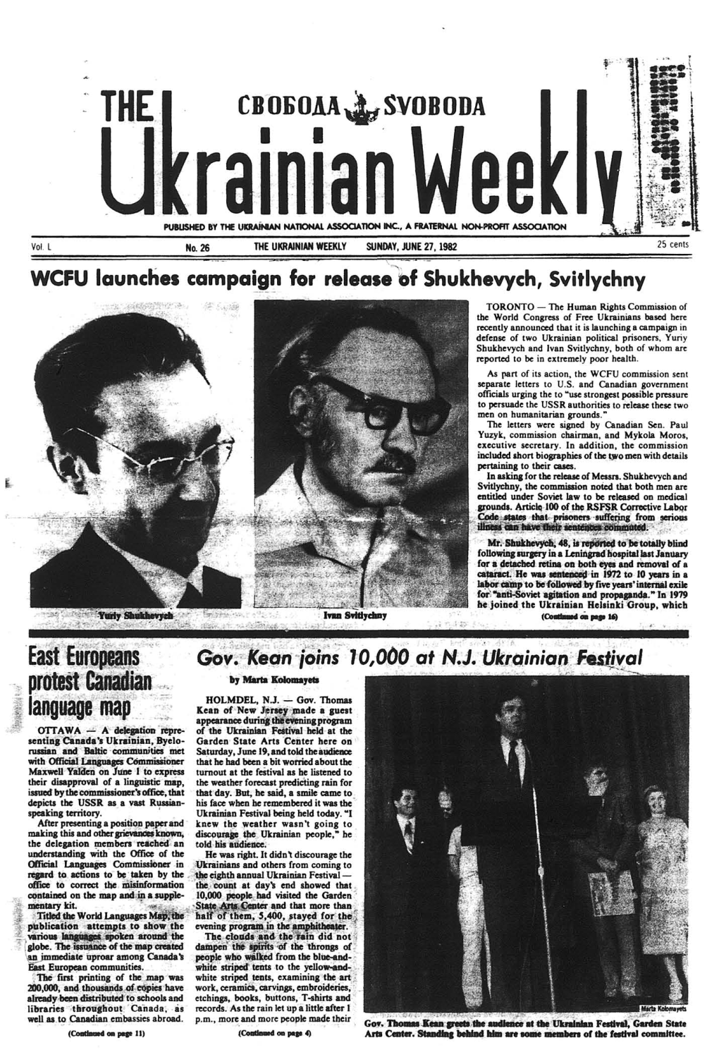 The Ukrainian Weekly 1982, No.26