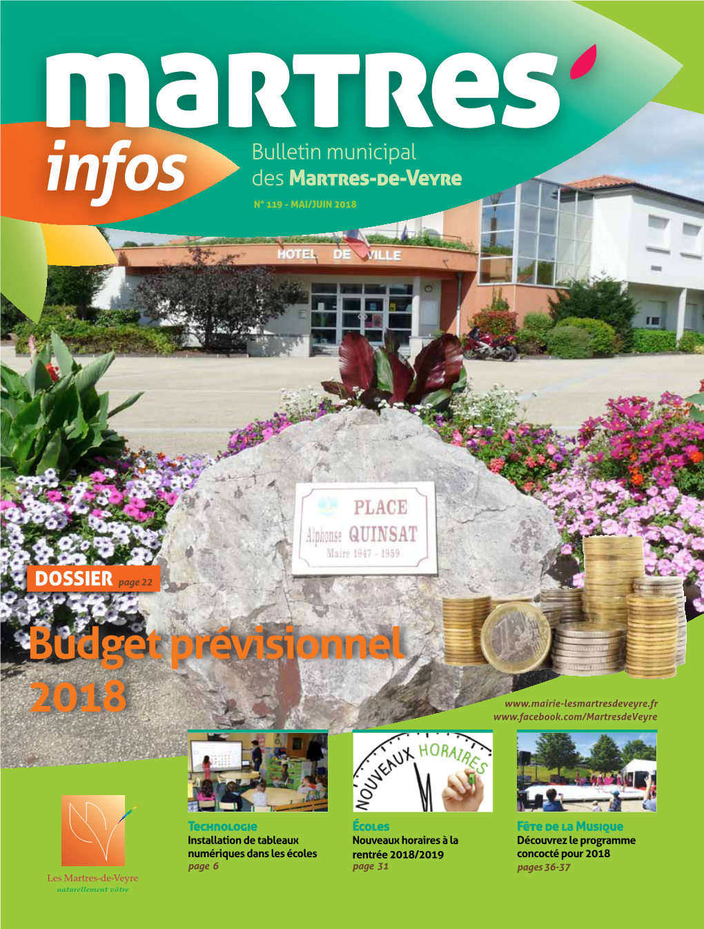 Bulletin Municipal Des Martres-De-Veyre N° 119 - MAI/JUIN 2018