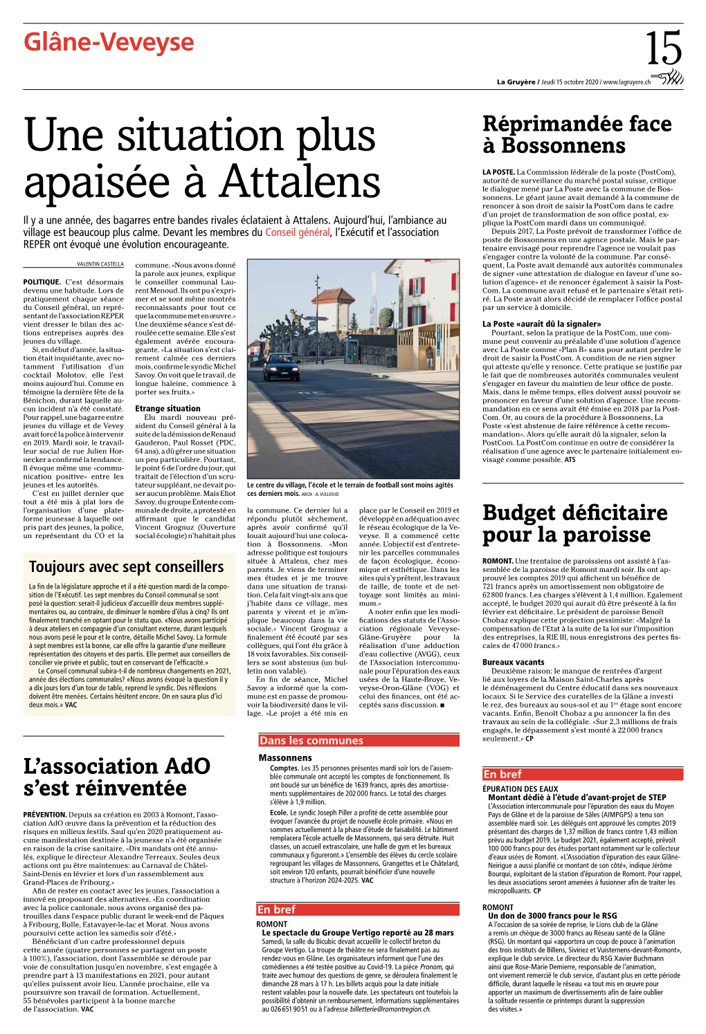 Une Situation Plus Apaisée À Attalens