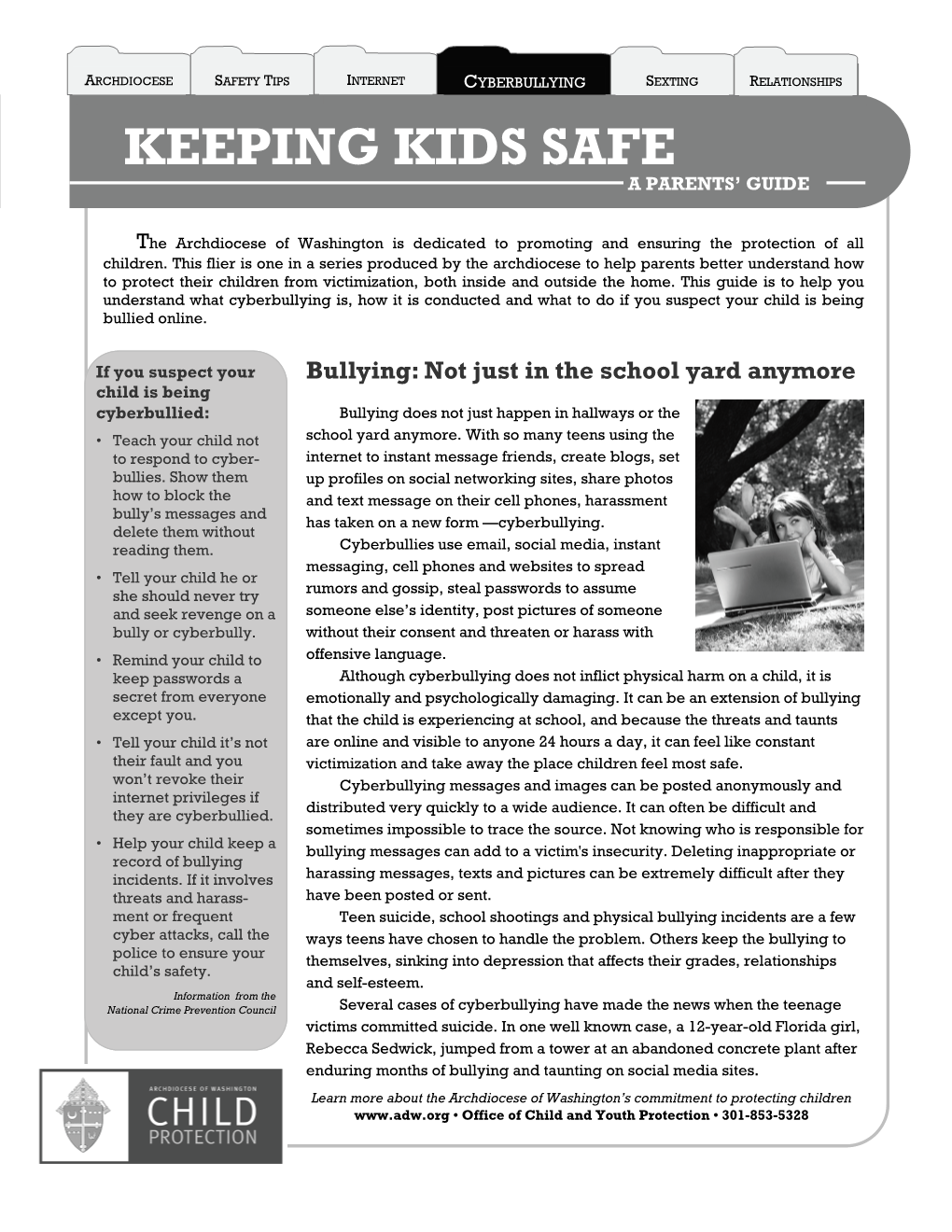 Keeping Kids Safe a Parents’ Guide