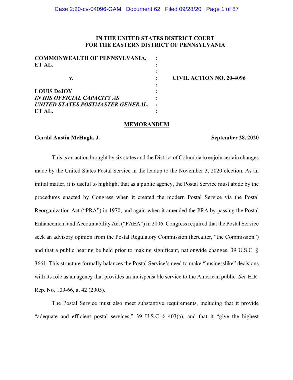 Case 2:20-Cv-04096-GAM Document 62 Filed 09/28/20 Page 1 of 87