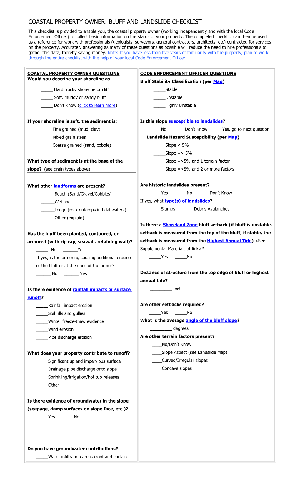 This Checklist Will Help You Evaluate Your Property, and Determine What Steps You Need to Take