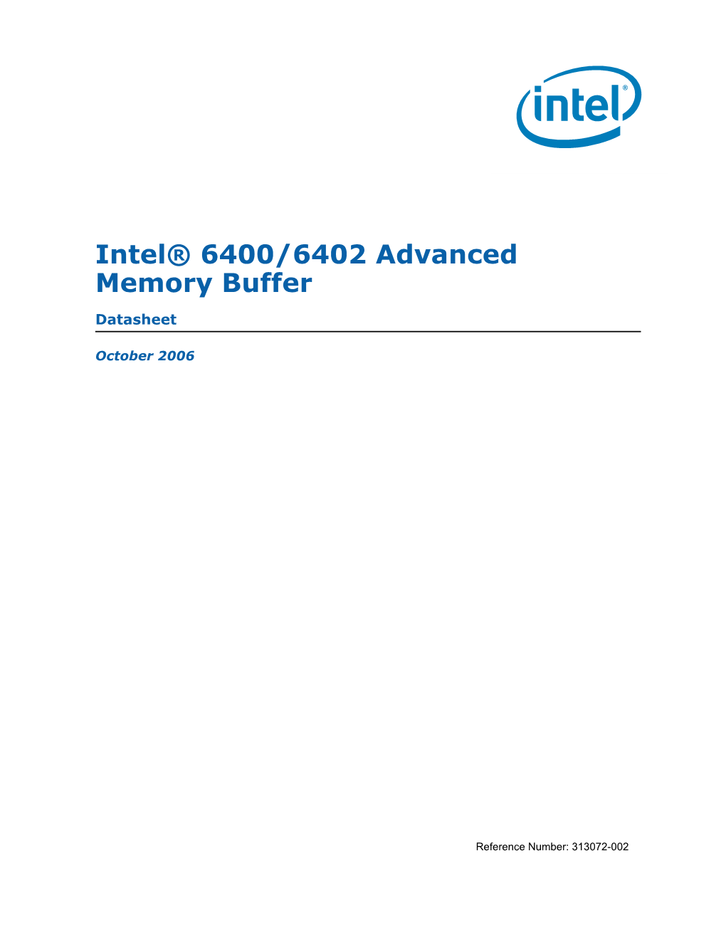 Intel® 6400/6402 Advanced Memory Buffer