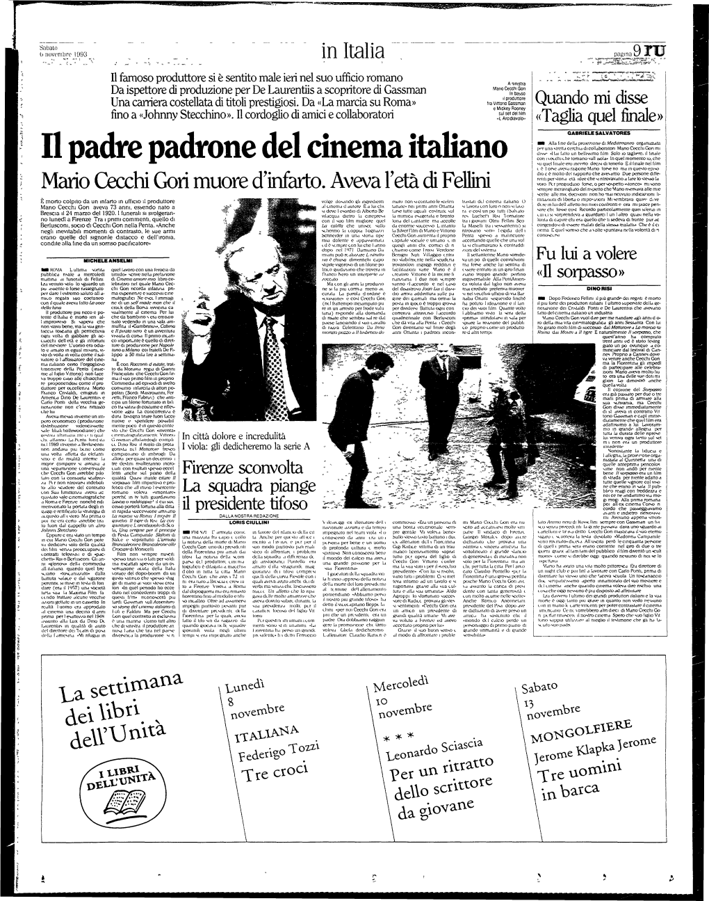 Il Padre Padrone Del Cinema Italiano Con I Vecchi Che Tornano Sull Isola» in Quel Momento Io