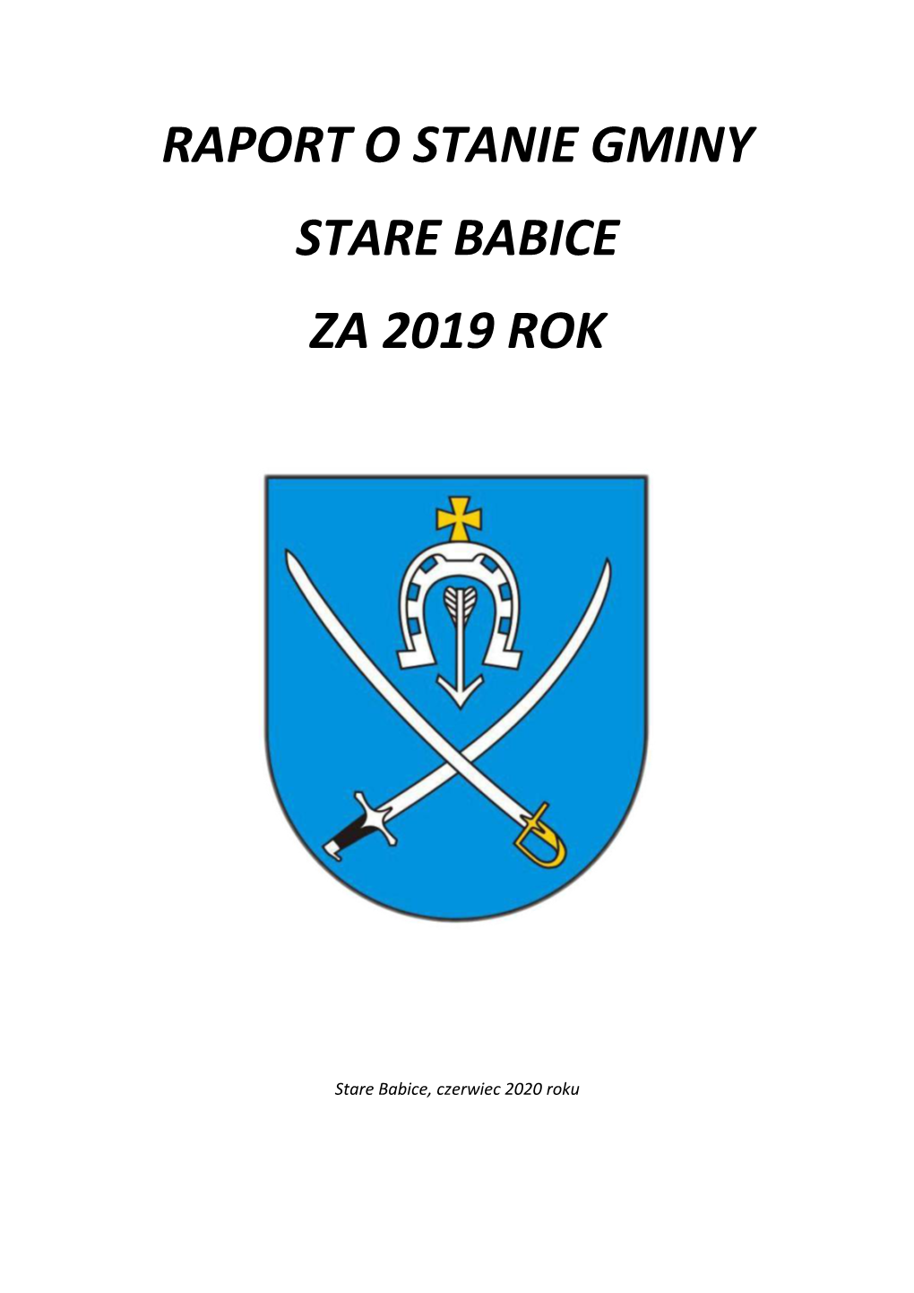 Raport O Stanie Gminy Stare Babice Za Rok 2019