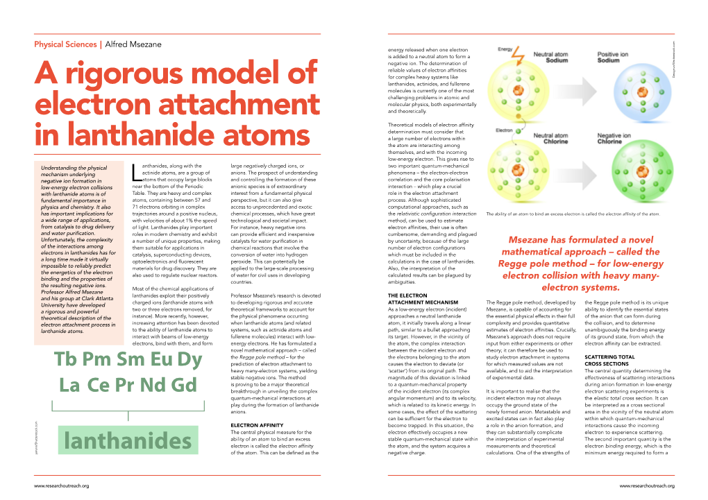 A Rigorous Model of Electron Attachment in Lanthanide Atoms