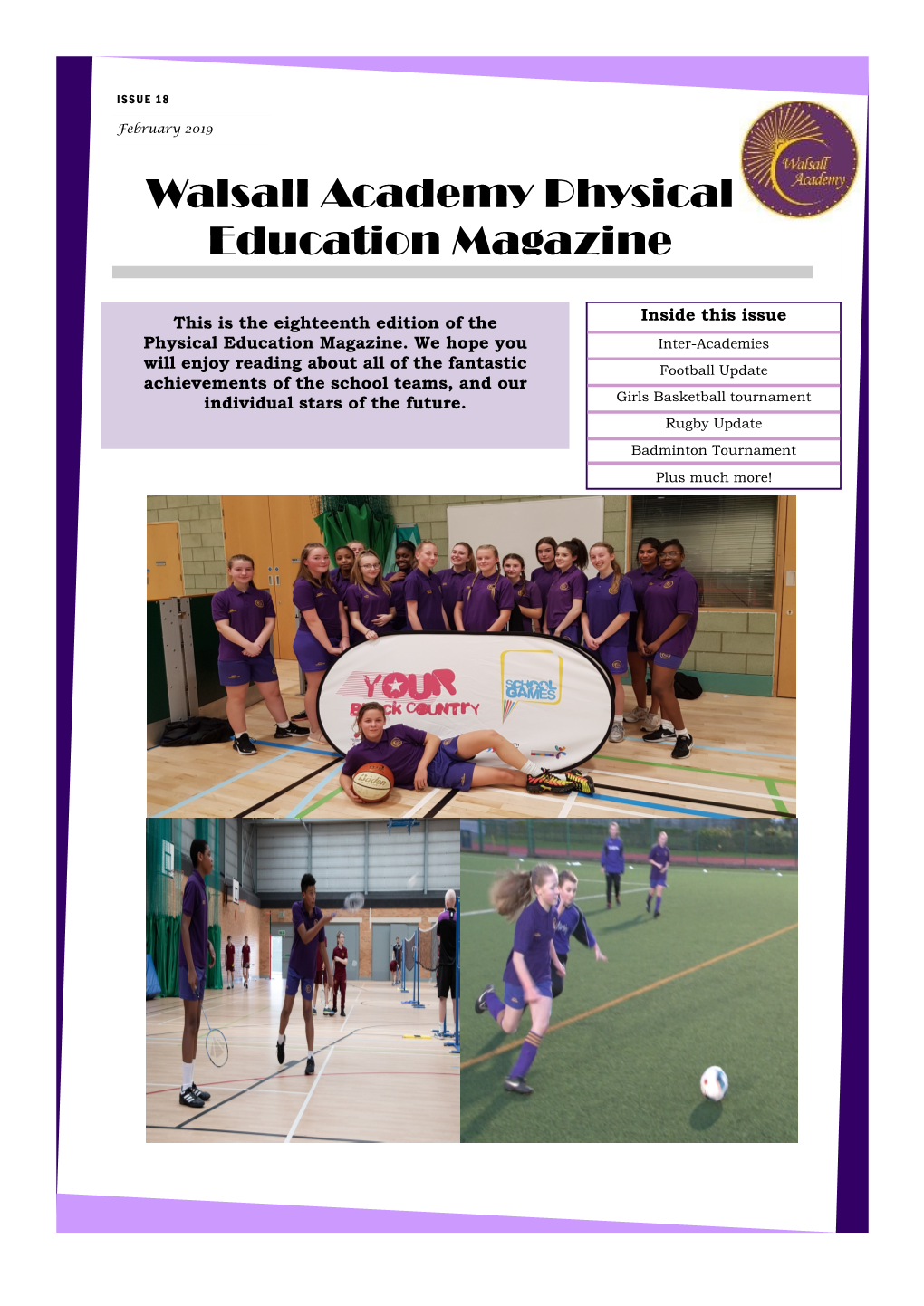 Walsall Academy Physical Education Magazine