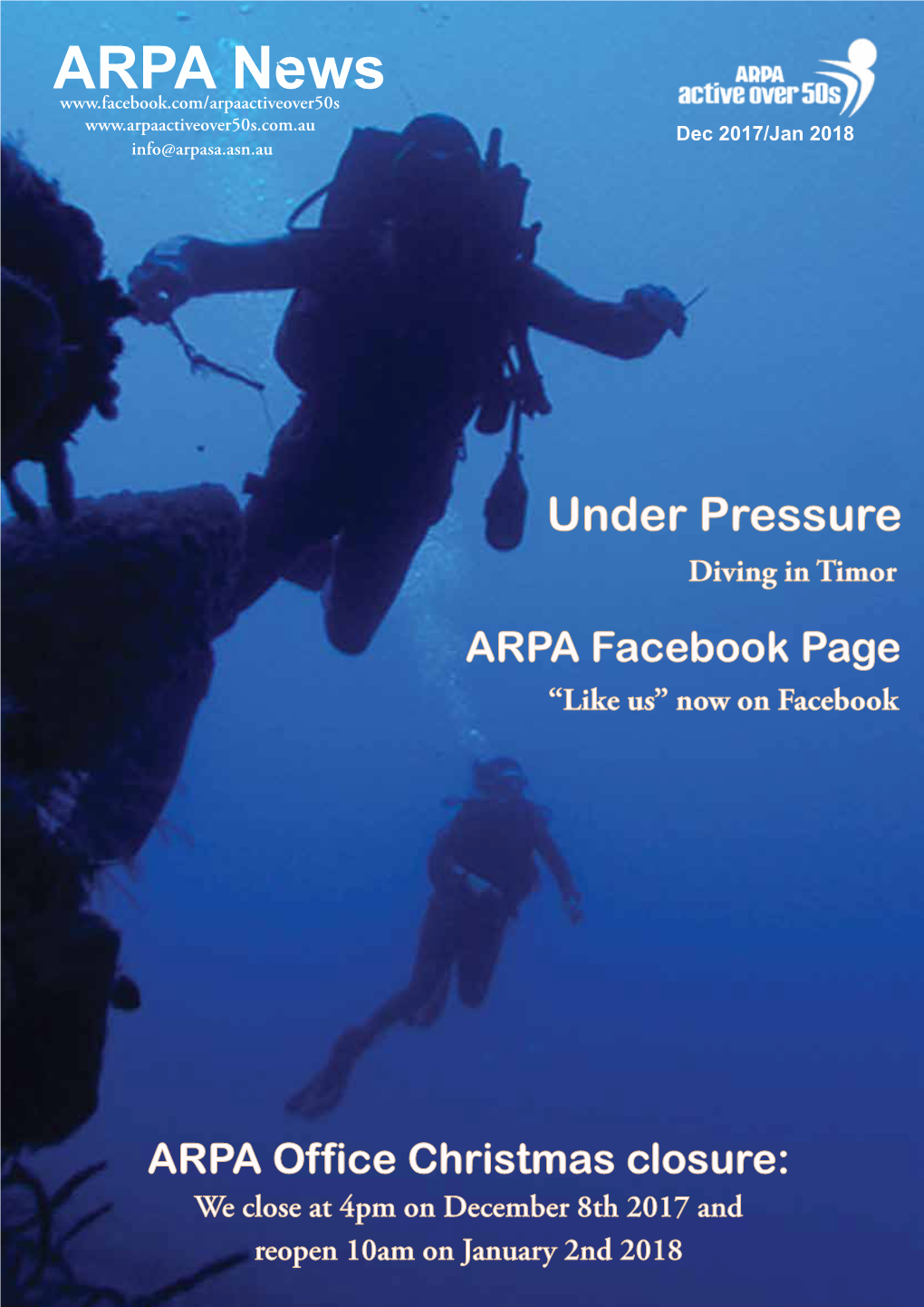 Under Pressure Diving in Timor ARPA Facebook Page “Like Us” Now on Facebook