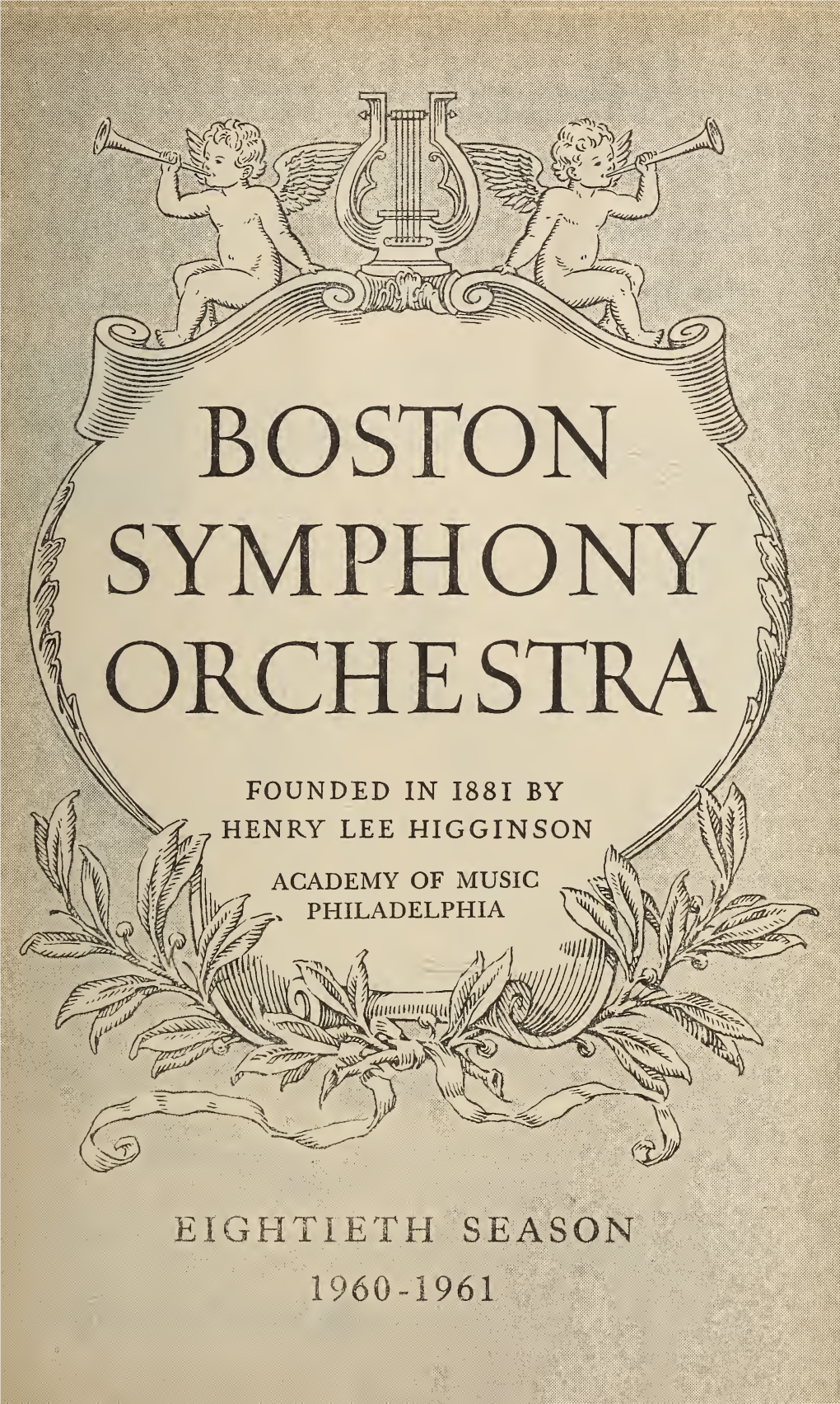 Boston Symphony Orchestra Concert Programs, Season 80, 1960-1961