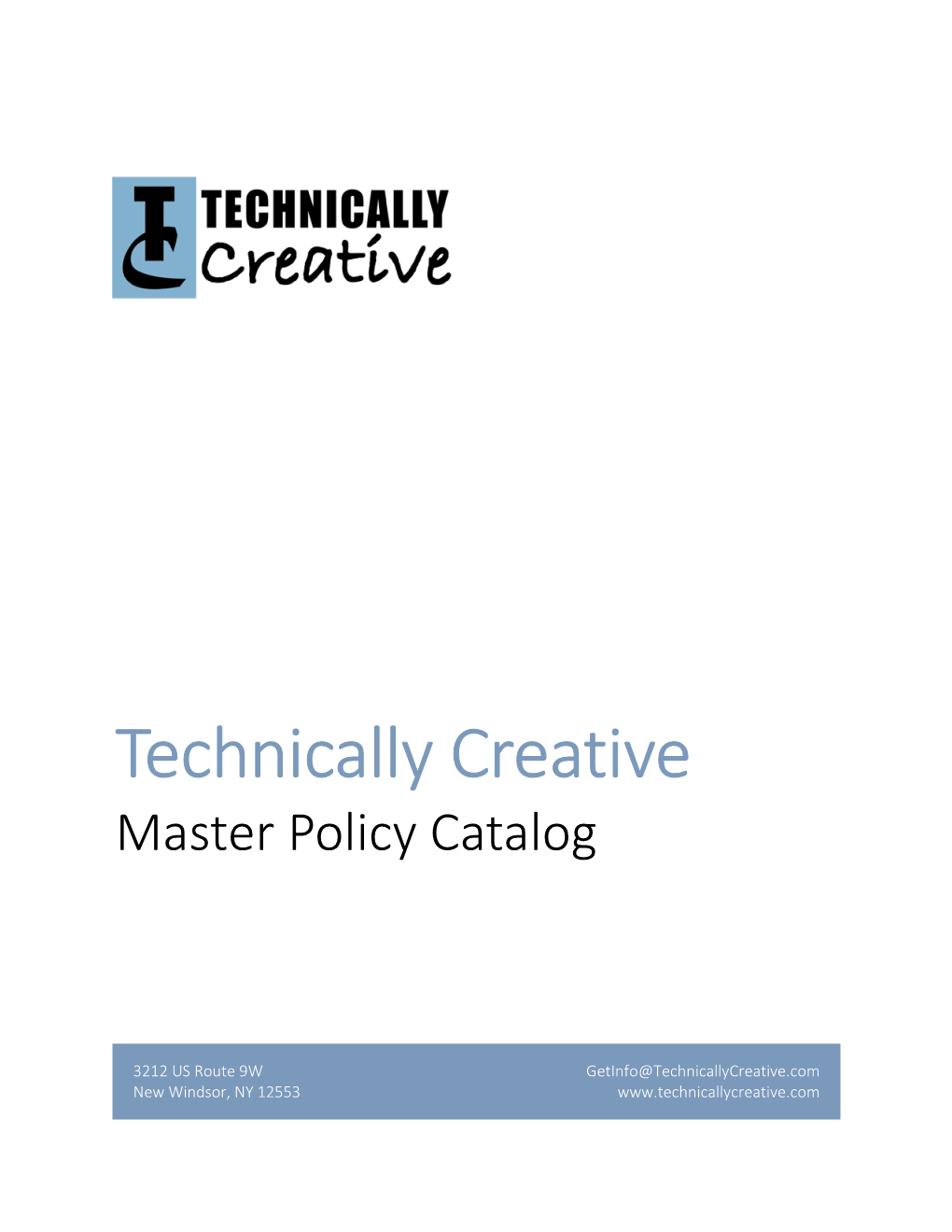 Technically Creative Master Policy Catalog