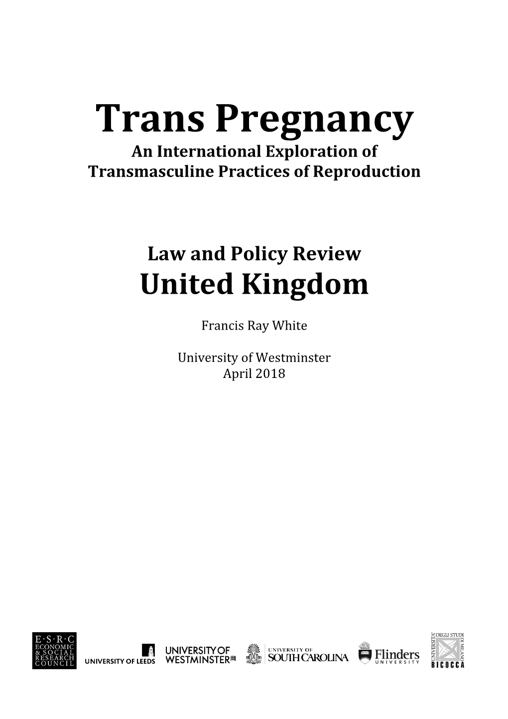 Trans Pregnancy Policy Review – UK