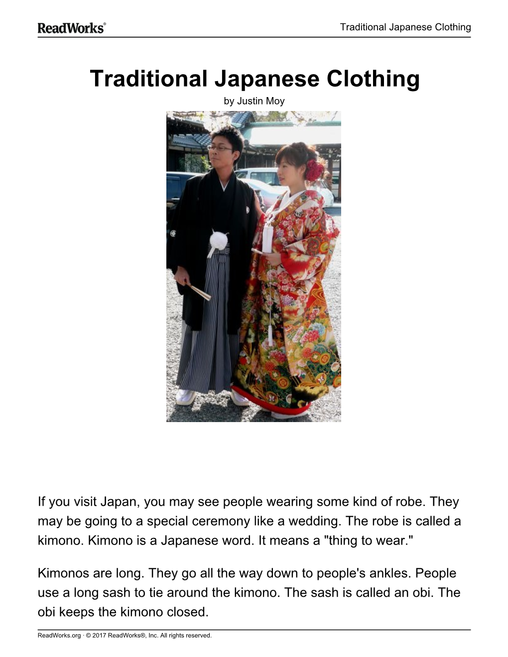 Traditional Japanese Clothing