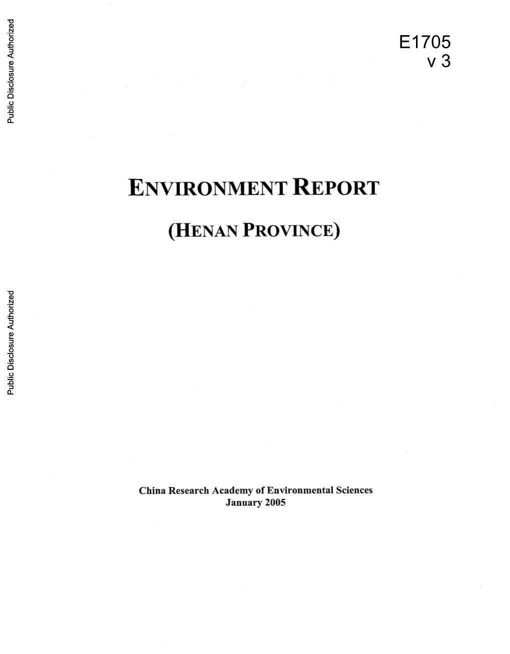 Environmental Monitoring for Five Consecutive Years on the Environmental Impacts Due to Project Implementation