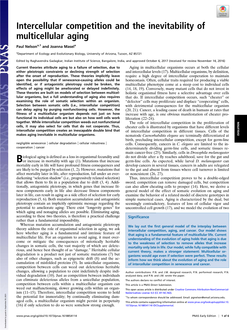 Intercellular Competition and the Inevitability of Multicellular Aging