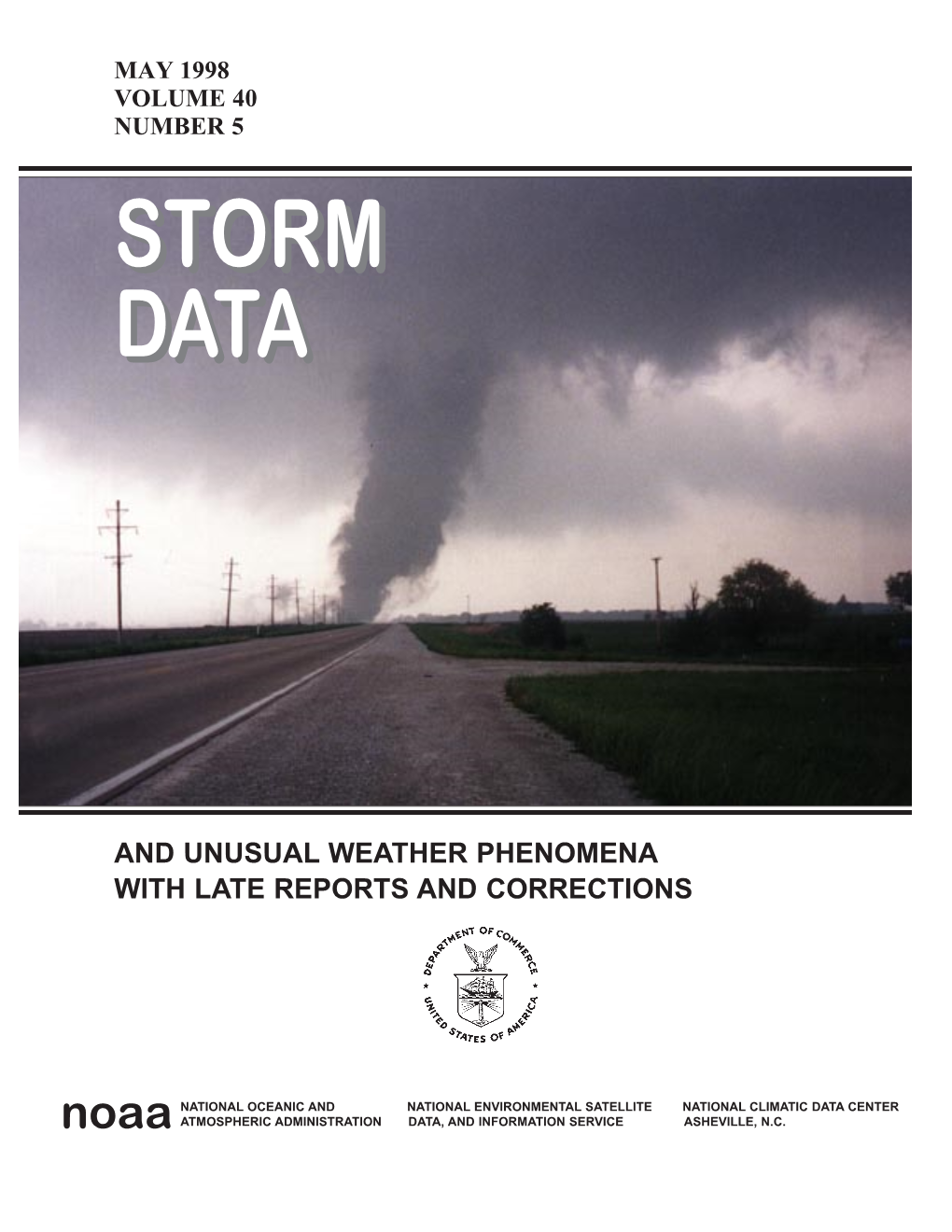 Storm Data and Unusual Weather Phenomena …………………………………………………………………………