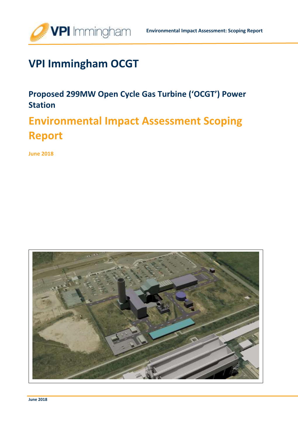 VPI Immingham OCGT Environmental Impact Assessment Scoping Report