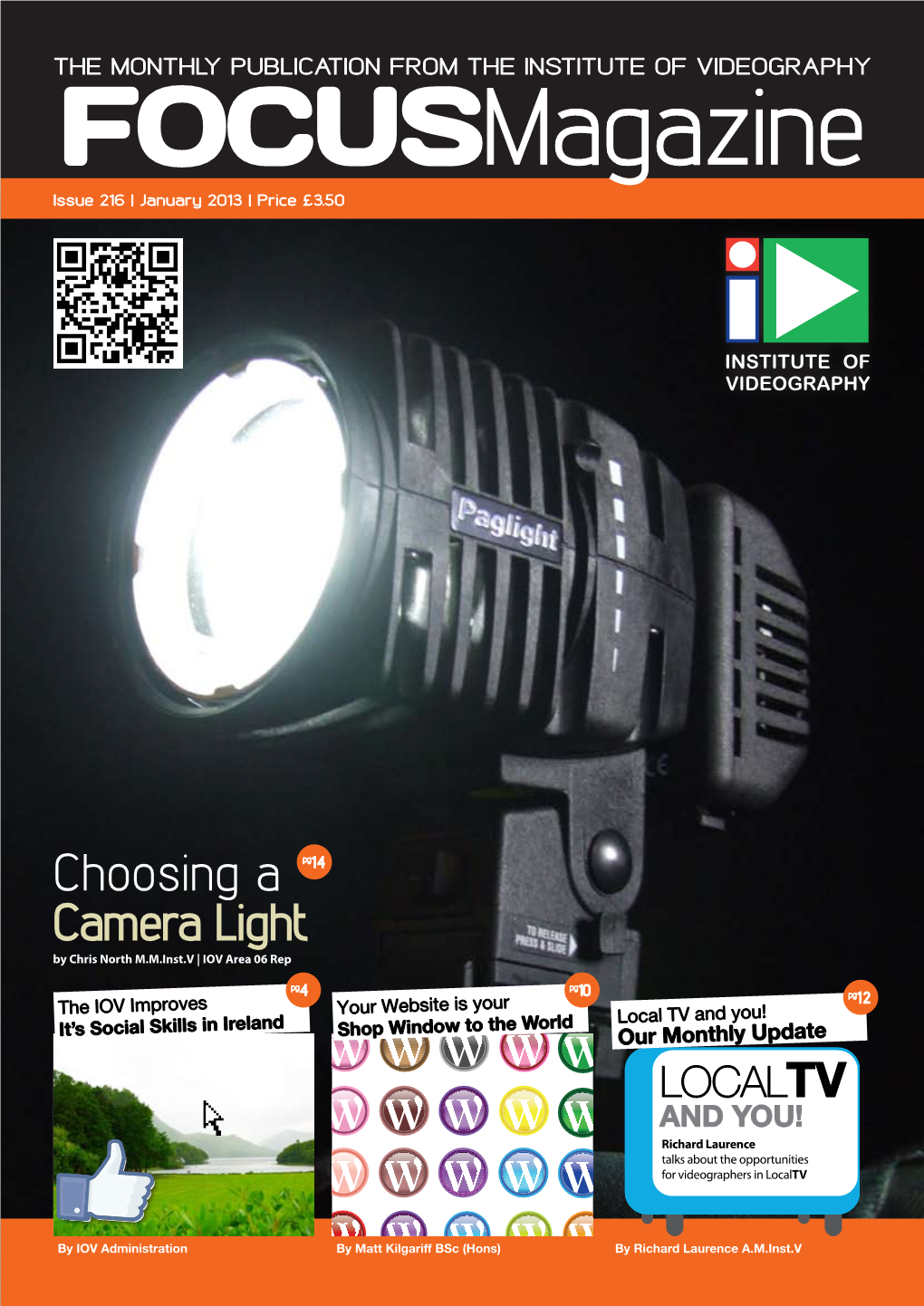 Choosing a Pg14 Camera Light by Chris North M.M.Inst.V | IOV Area 06 Rep