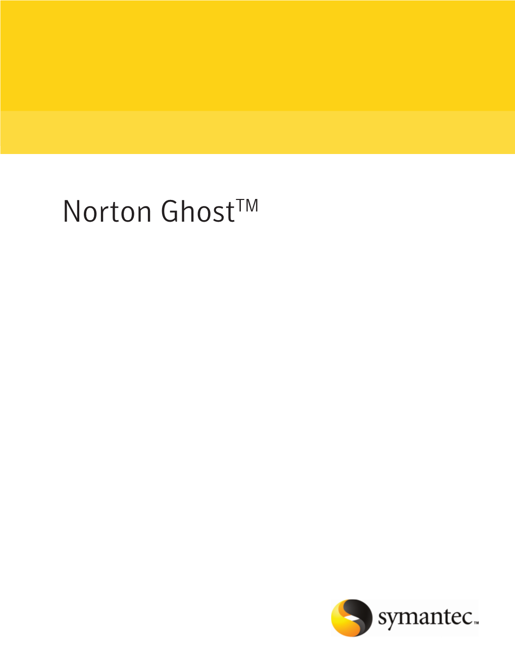 Norton Ghosttm Norton Ghost Uživatelská Příručka