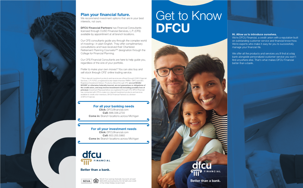 Get to Know DFCU