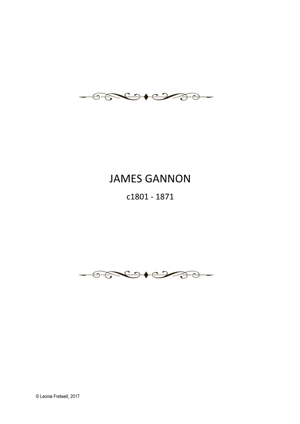 JAMES GANNON C1801 - 1871