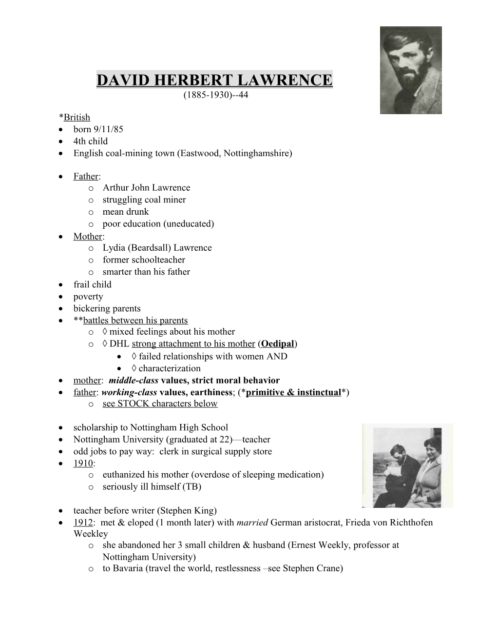 David Herbert Lawrence