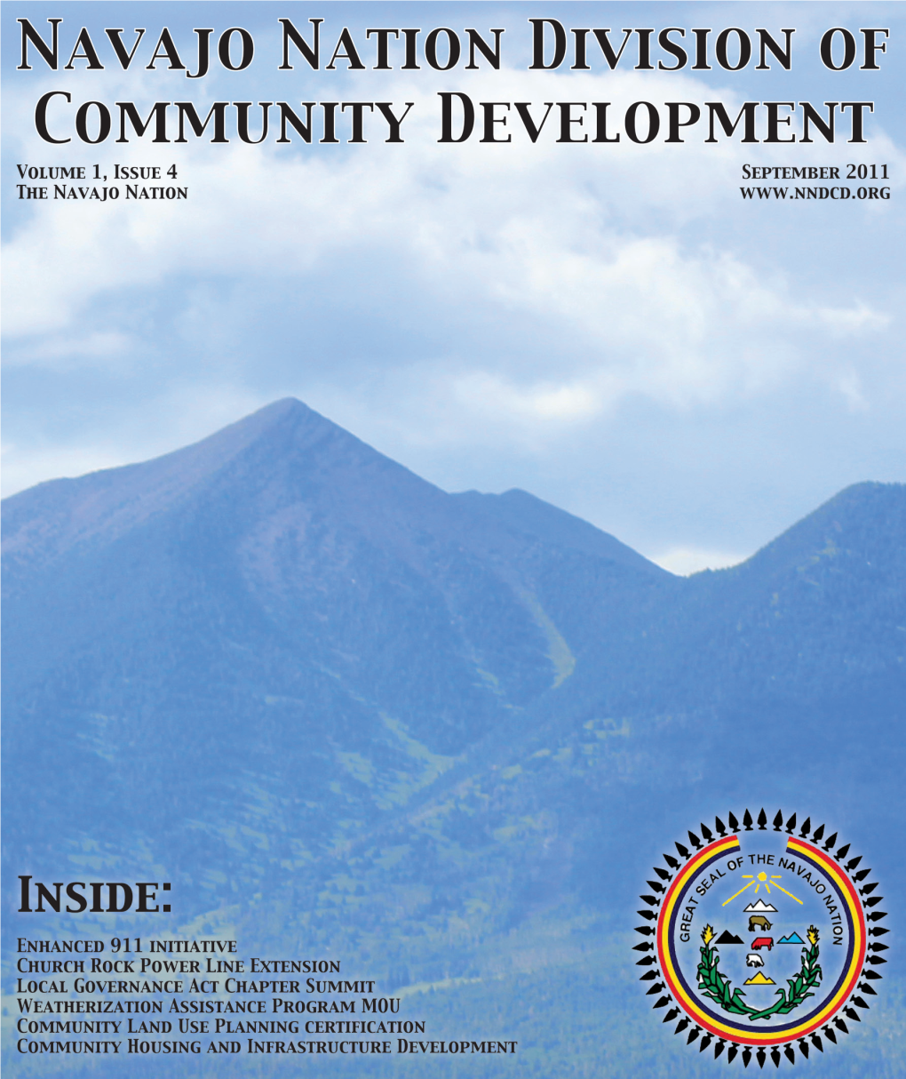 Navajo Nation Division of Community Development Newsletter