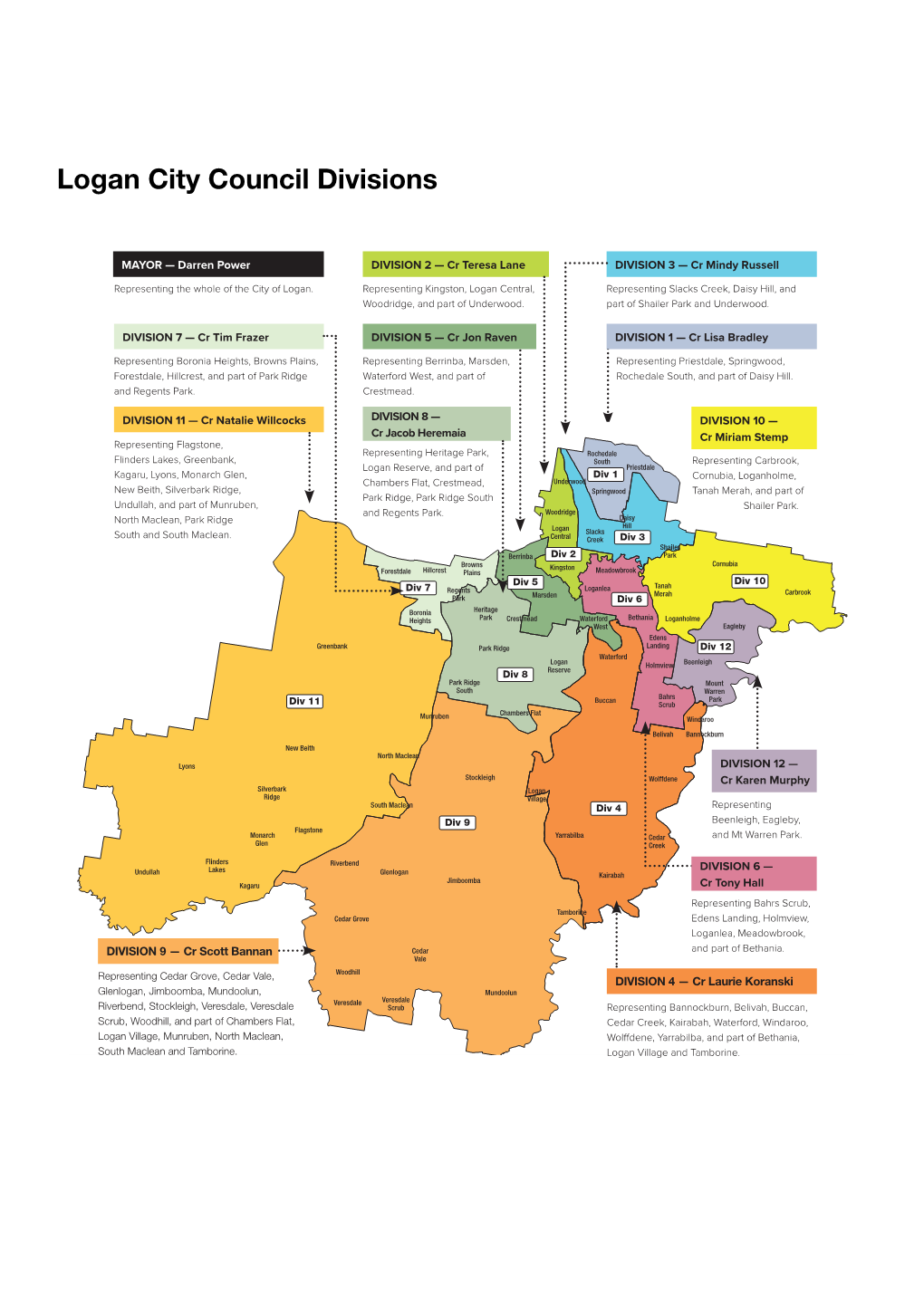 Logan City Council Divisions Map (PDF 278