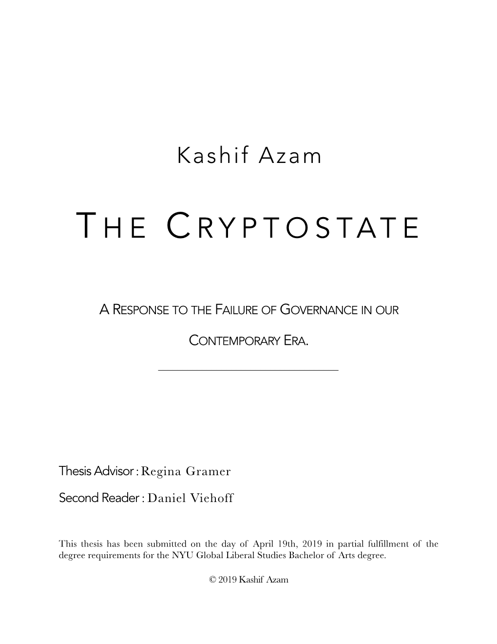 Azam Senior Thesis [The Cryptostate]
