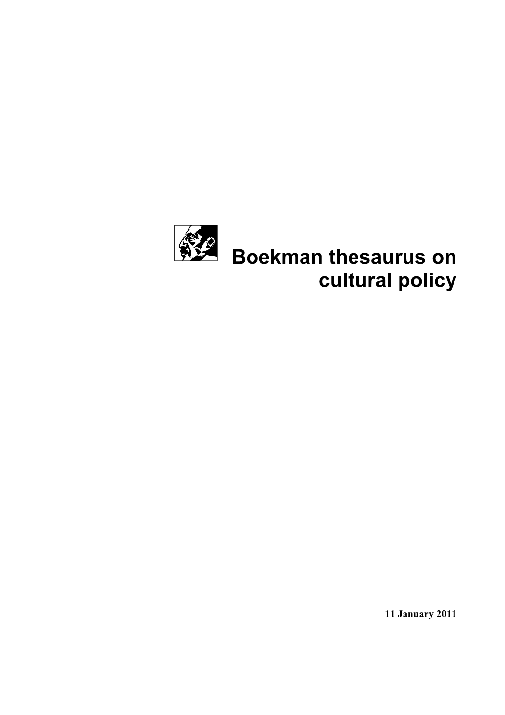 Boekman Thesaurus on Cultural Policy
