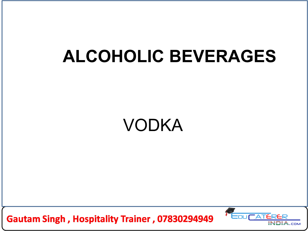 Alcoholic Beverages Vodka