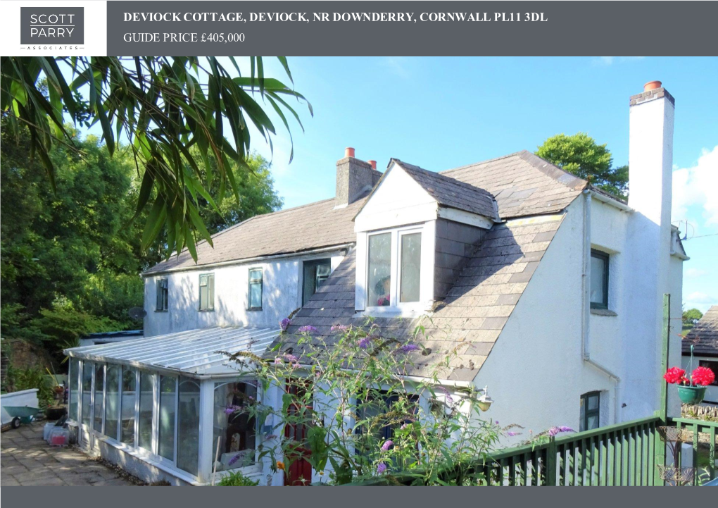 Deviock Cottage, Deviock, Nr Downderry, Cornwall Pl11 3Dl Guide Price £405,000